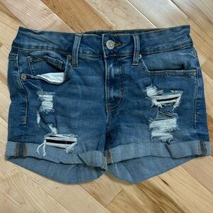 aeropostale low rise midi shorts